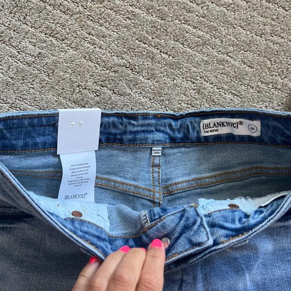 BLANKNYC The Reeve High Waist Denim Shorts In Say Something, 26, NWT - Picture 5 of 6